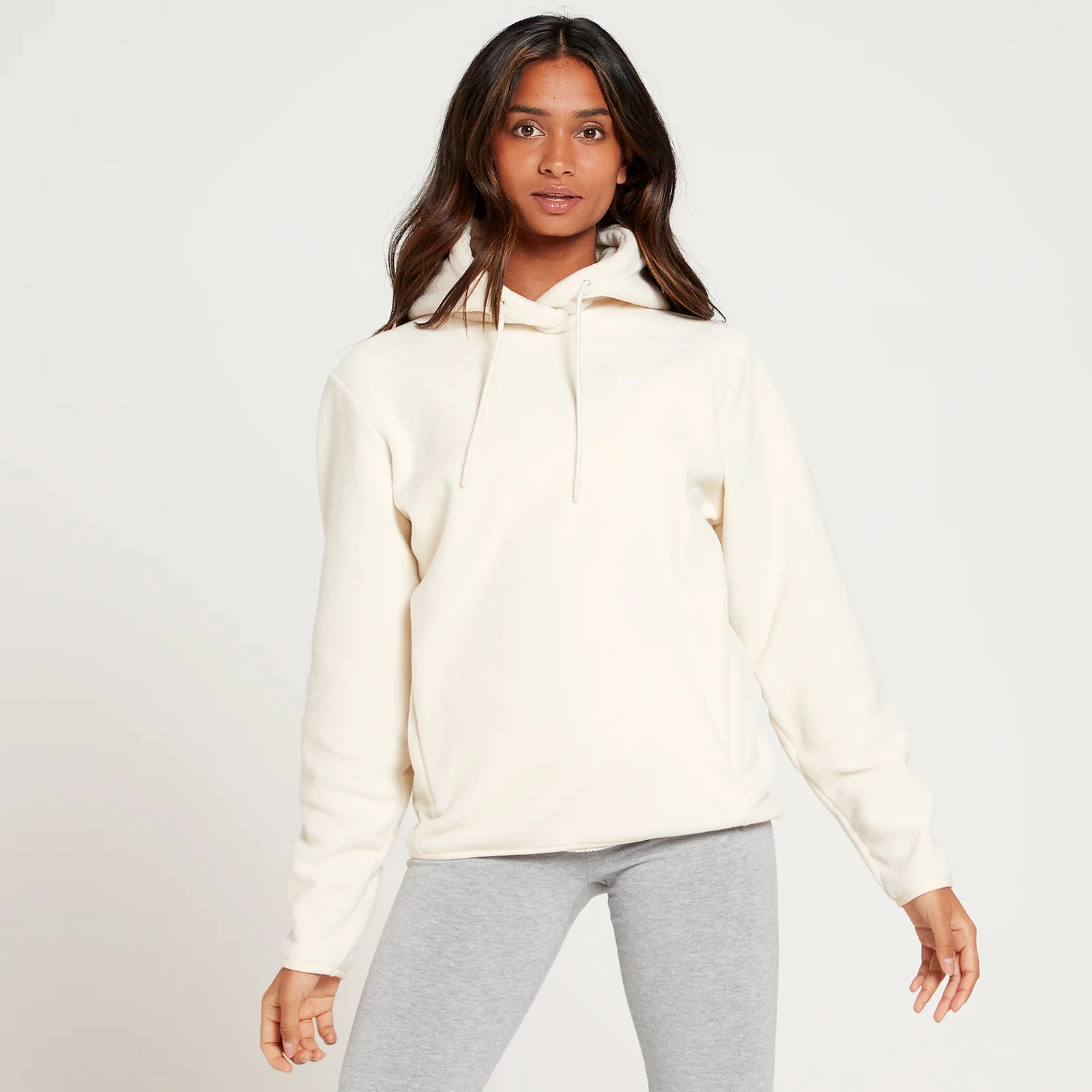 MP Women's Essential Fleece Overhead Hoodie – Beige - XXS Bild 1