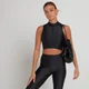 MP Engage Crop Tank 1/4 Zip Top för kvinnor - Svart
