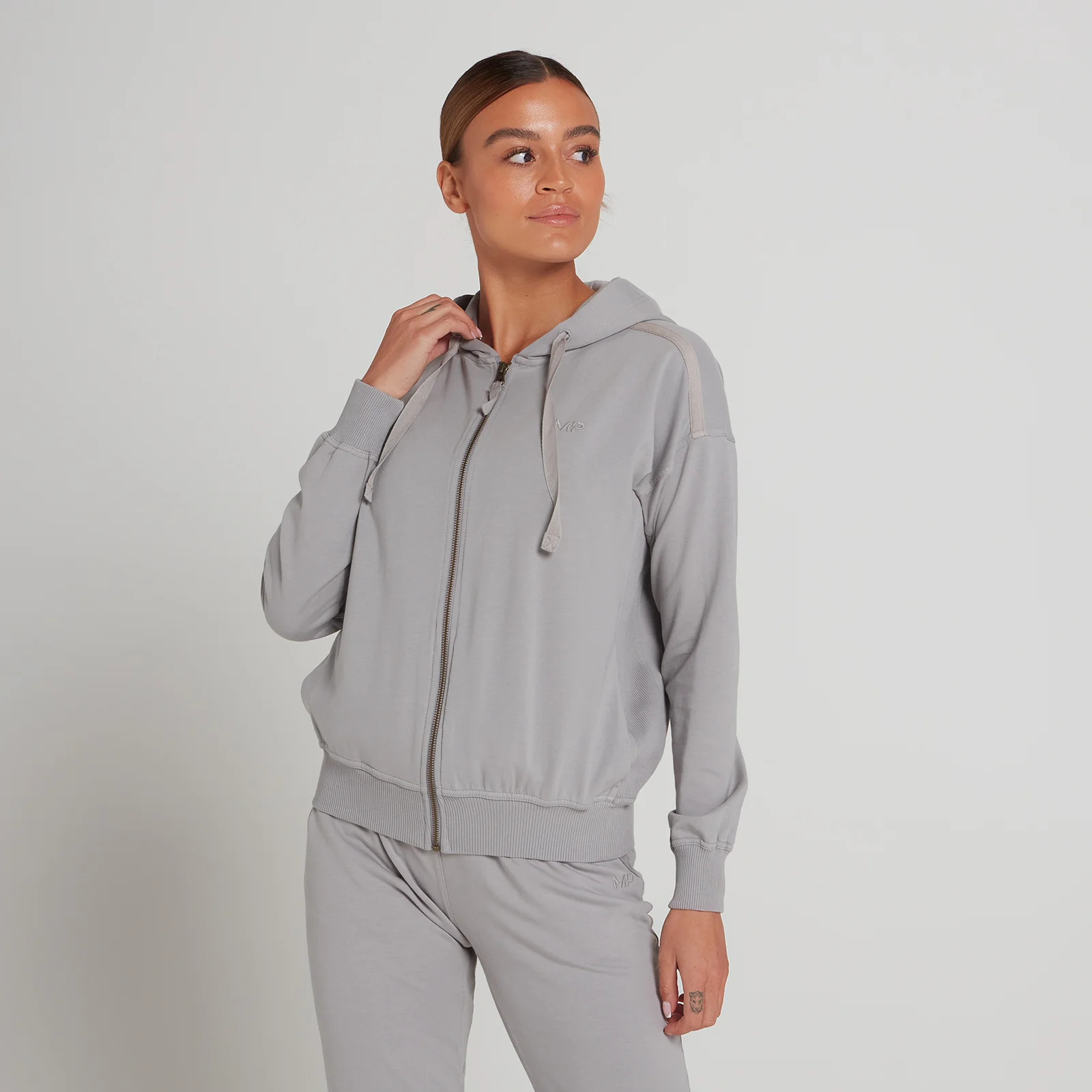 MP Dynamic Training Zip Through Hoodie för kvinnor - Grå - XXS Bild 1