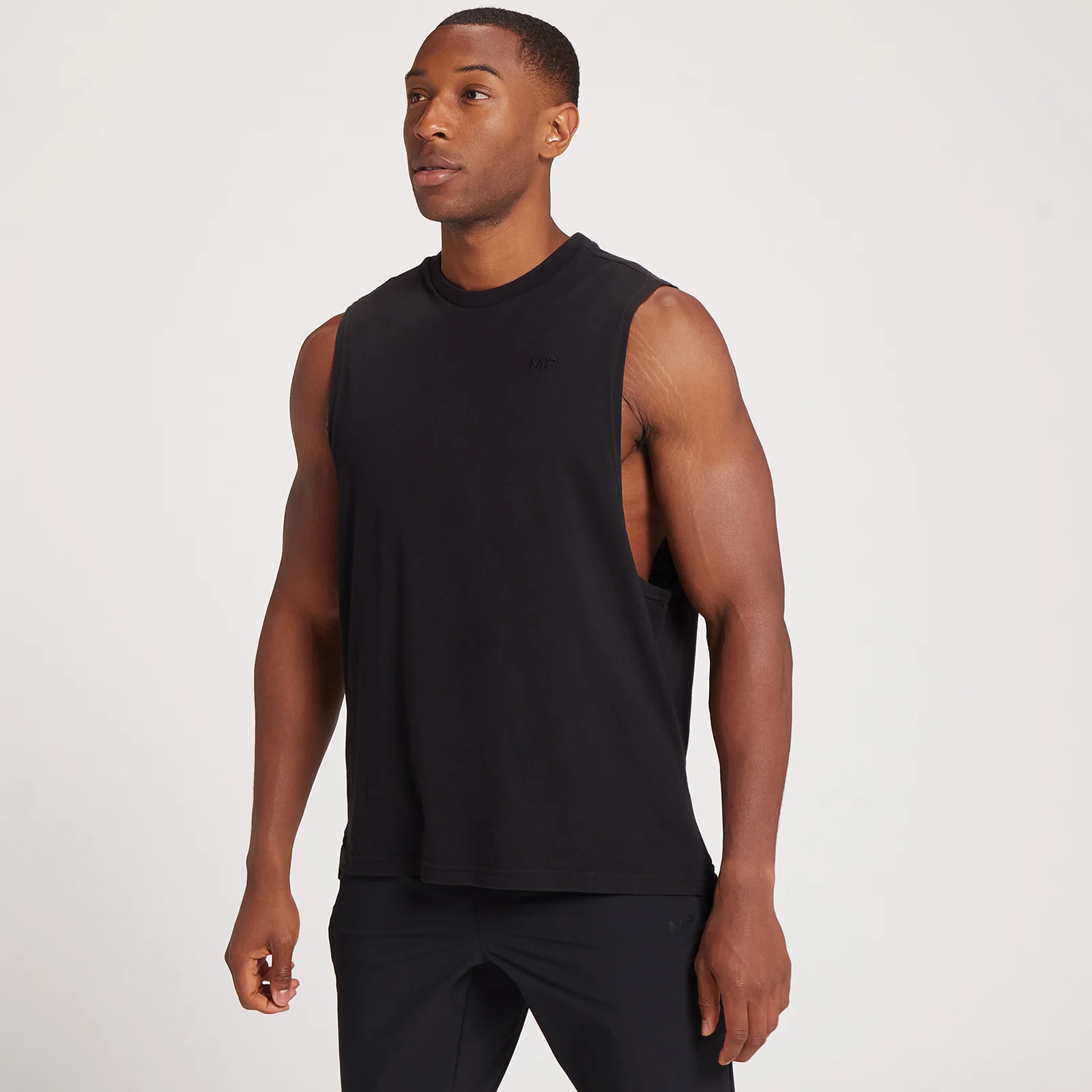 MP Dynamic Training Drop Armhole Tank Top för män - Svart - XXS Bild 1