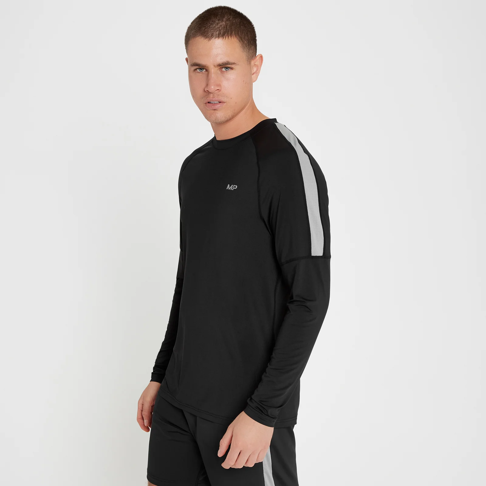 MP Tempo Long Sleeve Top för män – Svart - XXS Bild 1