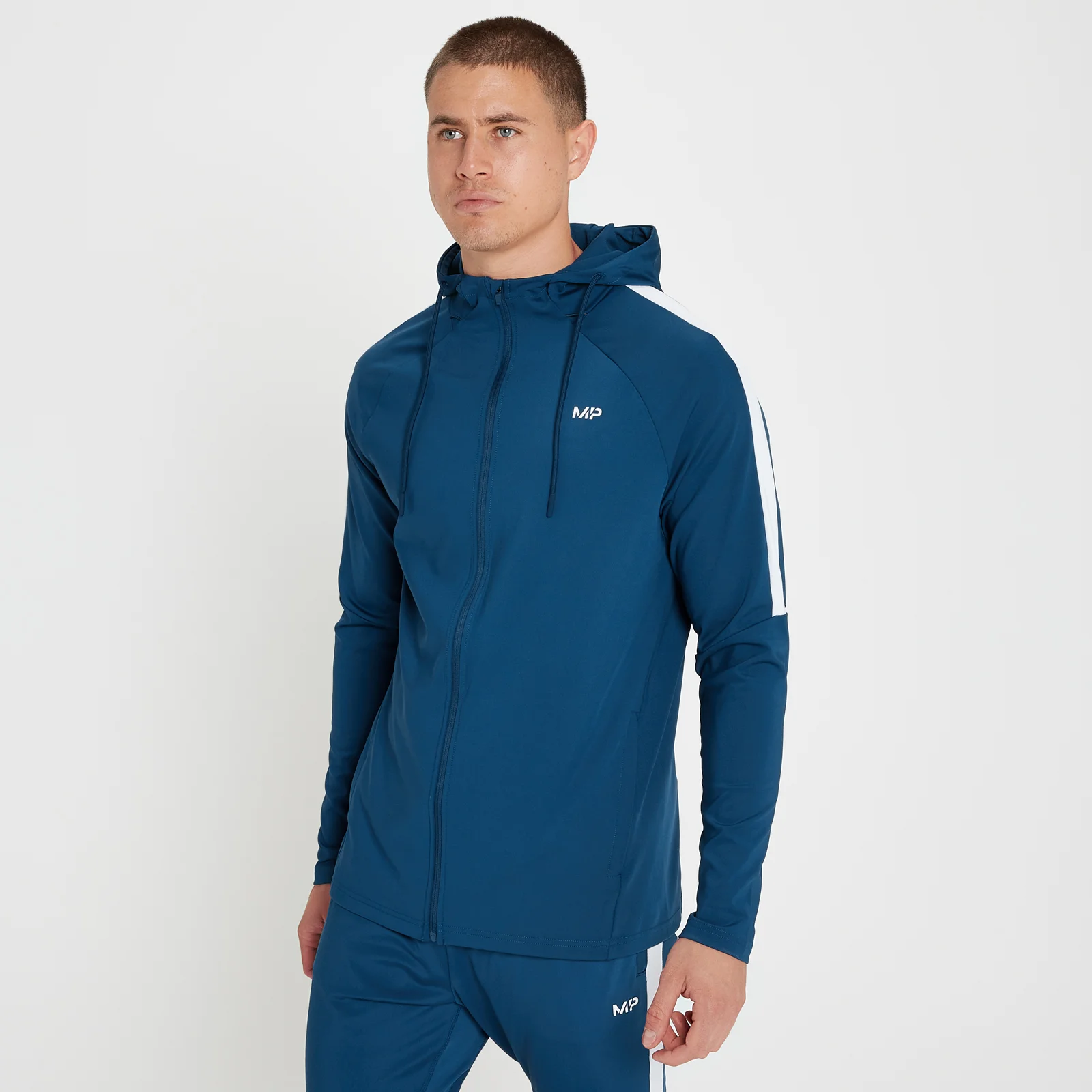 MP Tempo Zip Up Hoodie för män – Mörkblå - XXS Bild 1