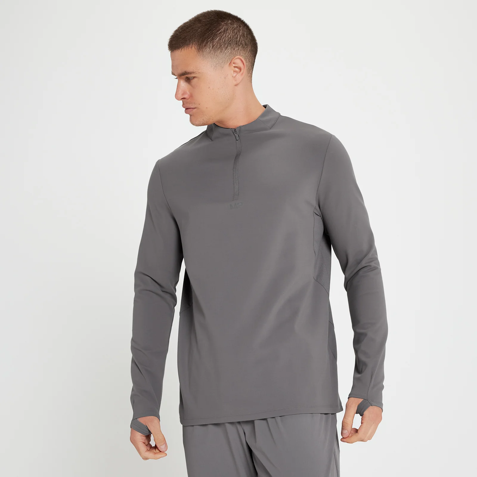 MP Velocity Ultra 1/4 Zip Top för män - Grå - XXS Bild 1