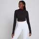 MP Power Ultra Cropped 1/4 Zip Top för kvinnor – Svart