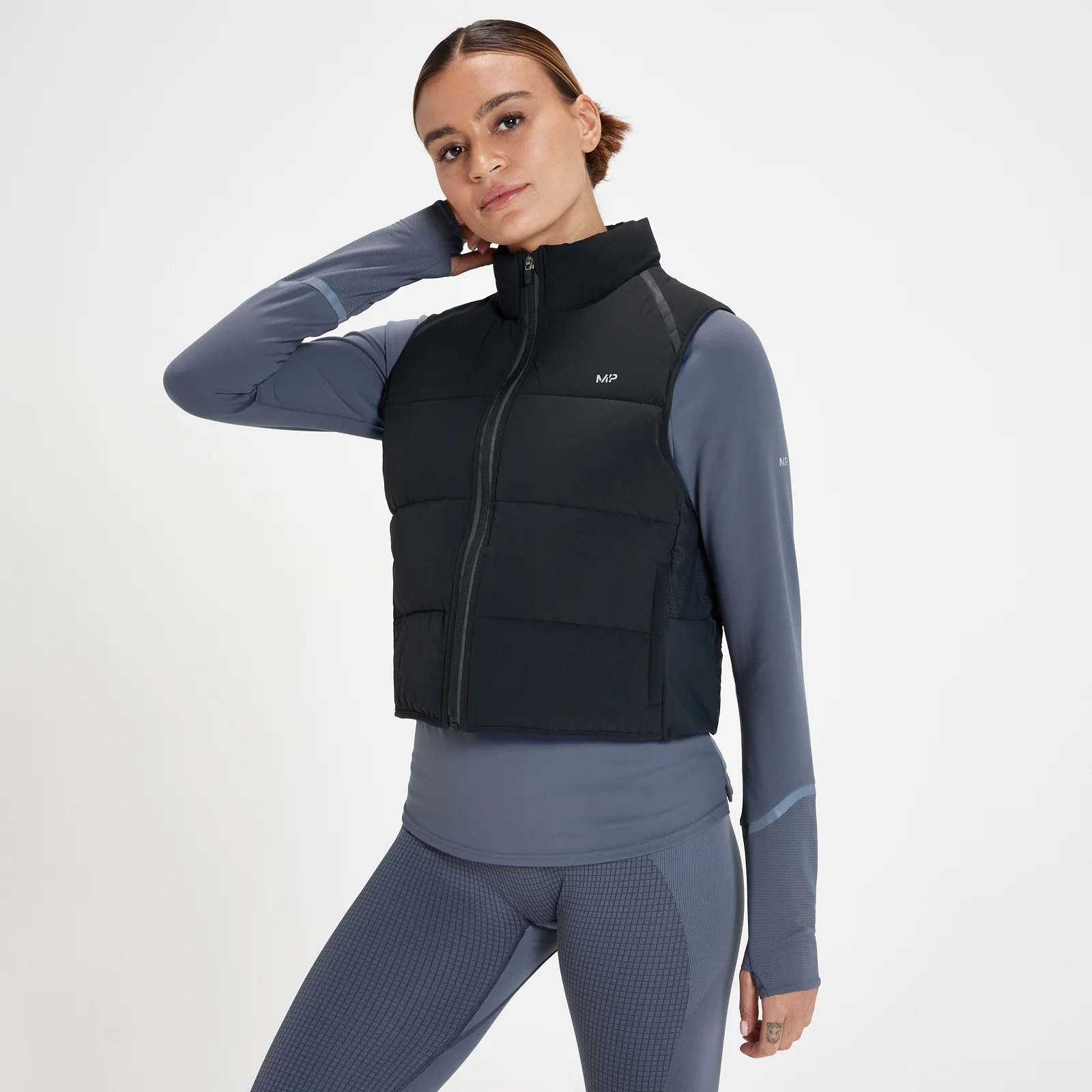 MP Velocity Ultra Cropped Gilet – Svart - XXS Bild 1
