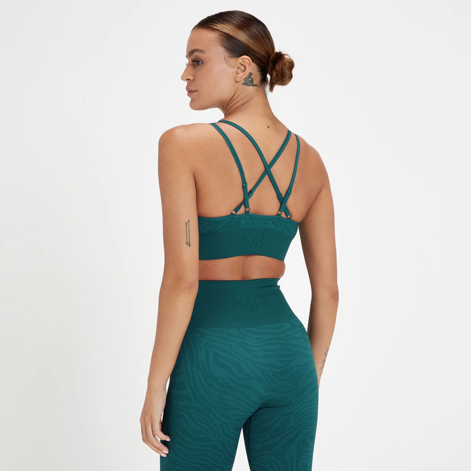 MP Tempo Seamless Sports Bra – Mörkblå/Zebra - XXS Bild 1