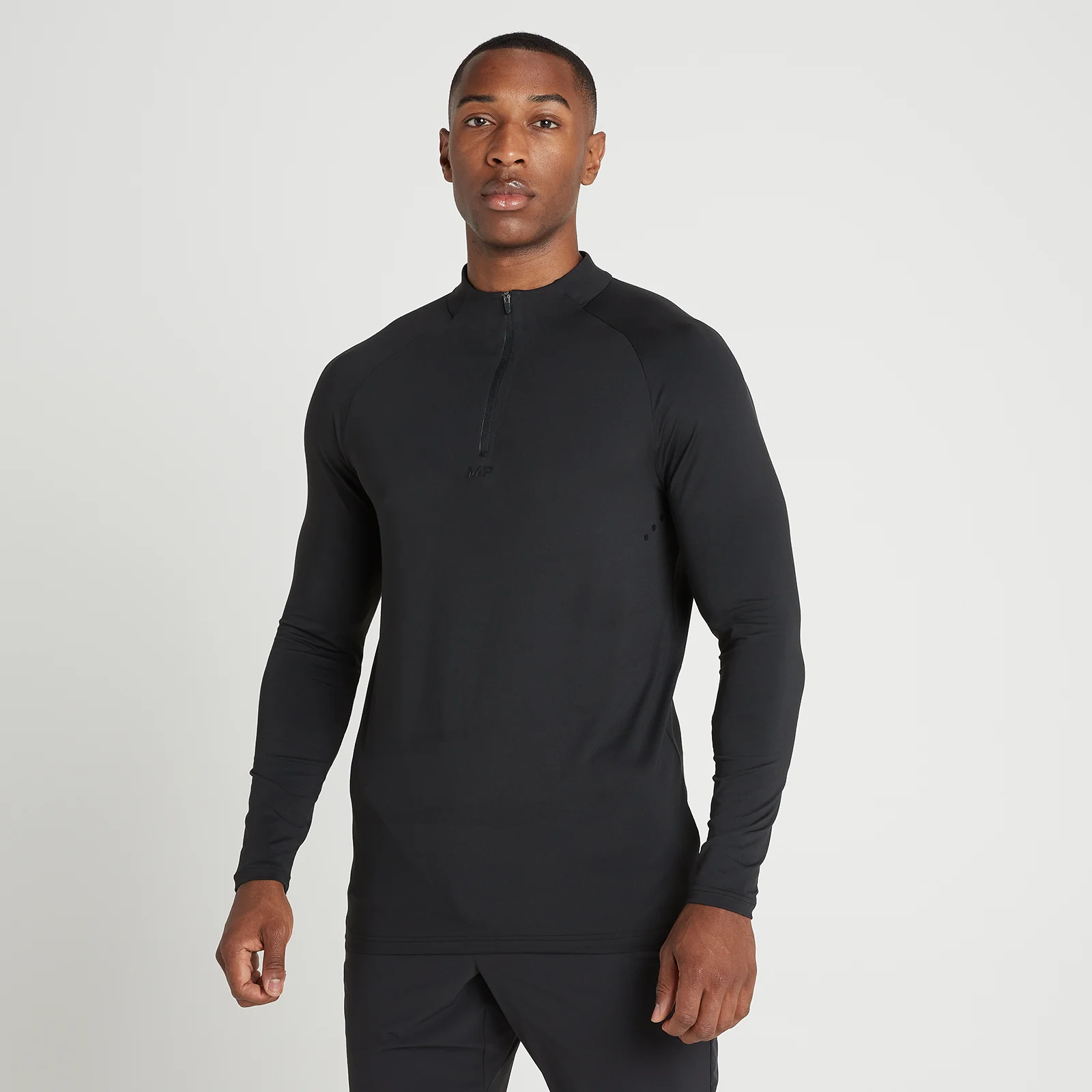MP Tempo Ultra 1/4 Zip Top för män – Svart - XXS Bild 1