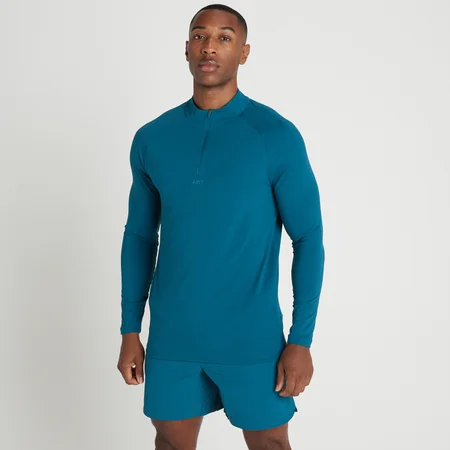 MP Tempo Ultra 1/4 Zip Top för män – Turkos