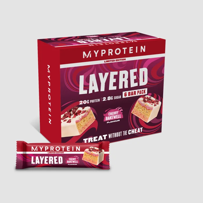 Layered Bar – Körsbär och mandel