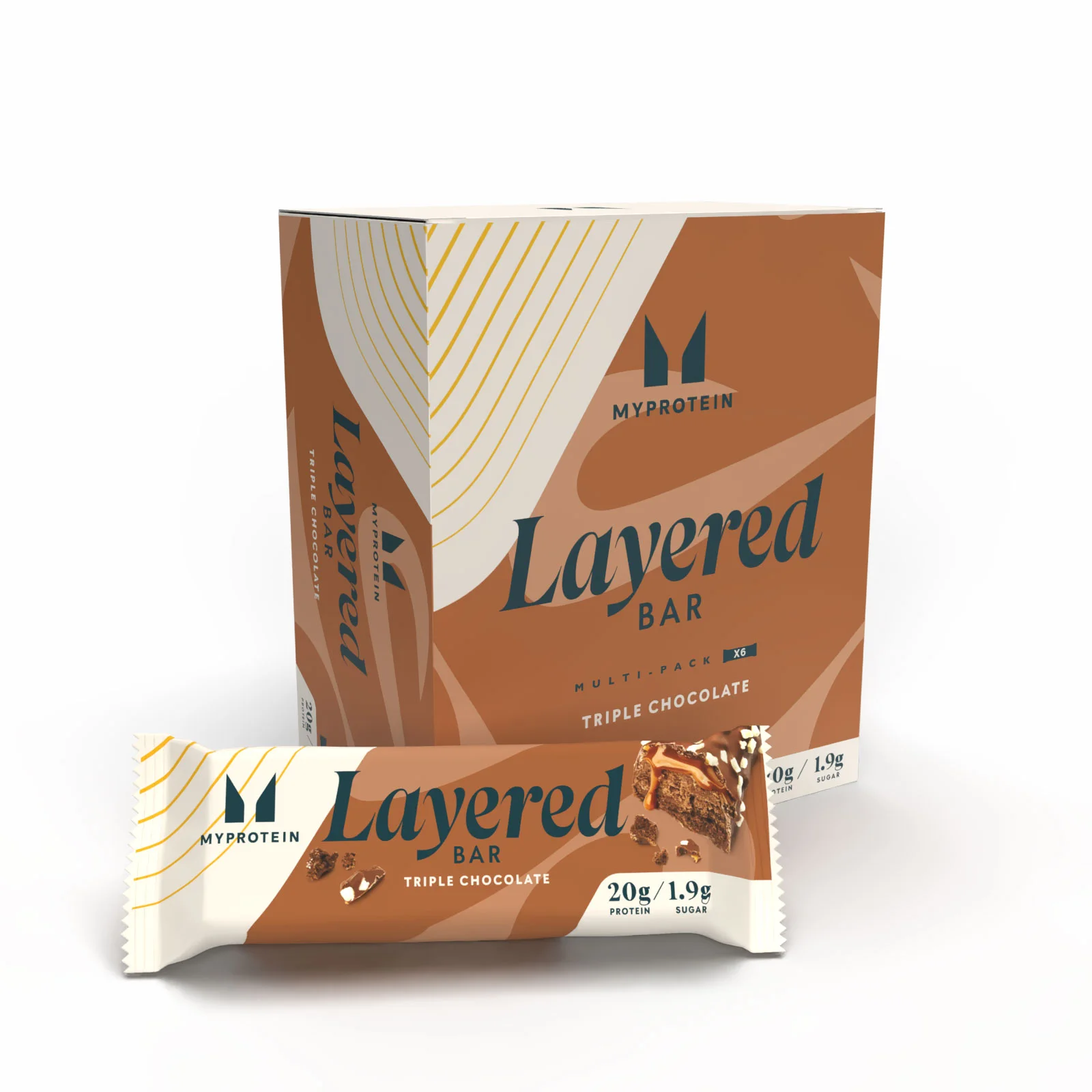 6 Layer Protein Bar - 6 x 60g - Triple Chocolate Fudge Bild 1