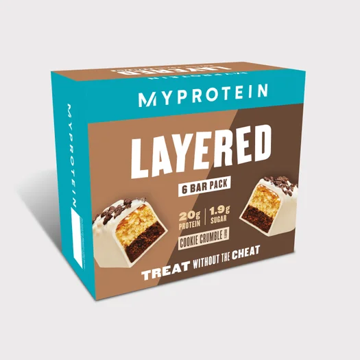 6 Layer Protein Bar - 6 x 60g - Cookie Crumble - NEW