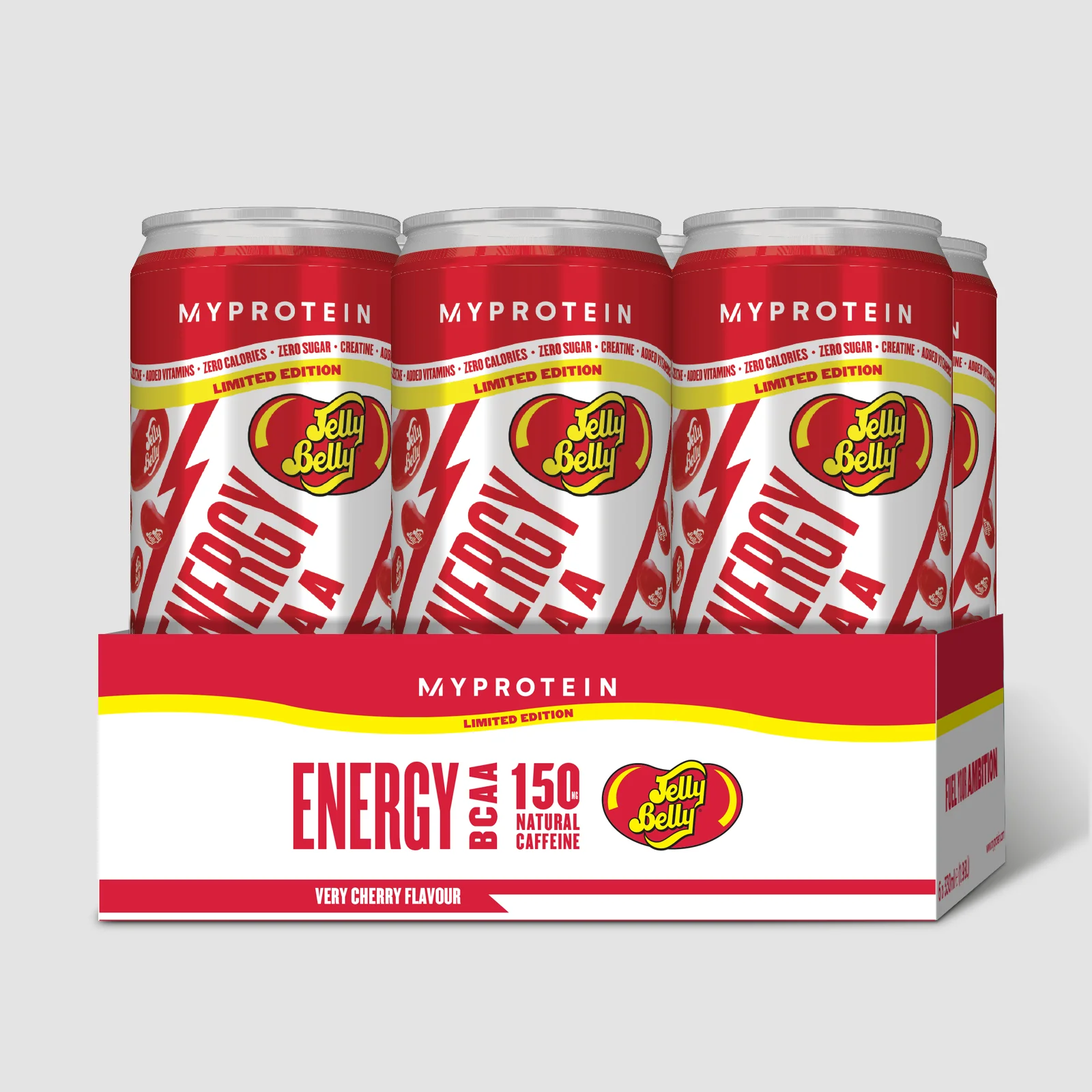 BCAA Energy Drink – Jelly Belly® - 6 x 330ml - Very Cherry Bild 1