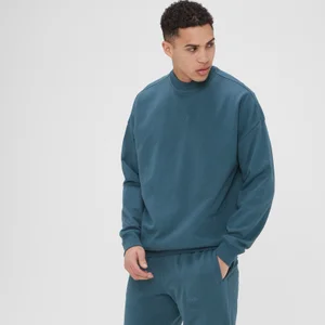 MP Men's Adapt Crew Neck Sweatshirt - Smoke Blue - Size XS