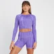 MP Tempo Reversible Long Sleeve Crop Top för kvinnor - Lila