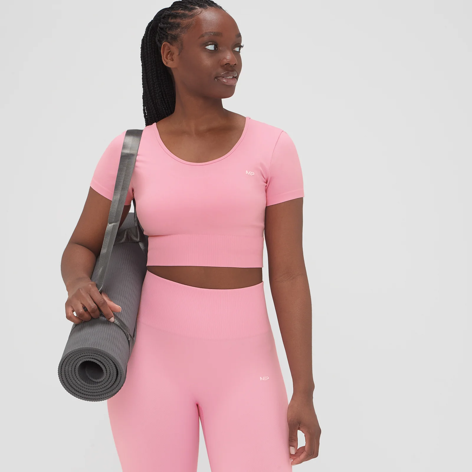 MP Composure Seamless Crop Top för kvinnor - Rosa - XXS Bild 1