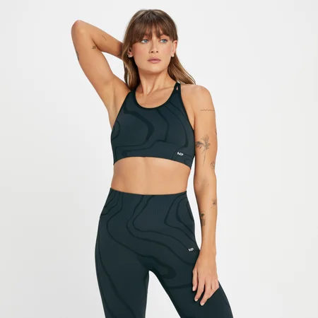 MP Tempo Wave Seamless Sports Bra – Svart