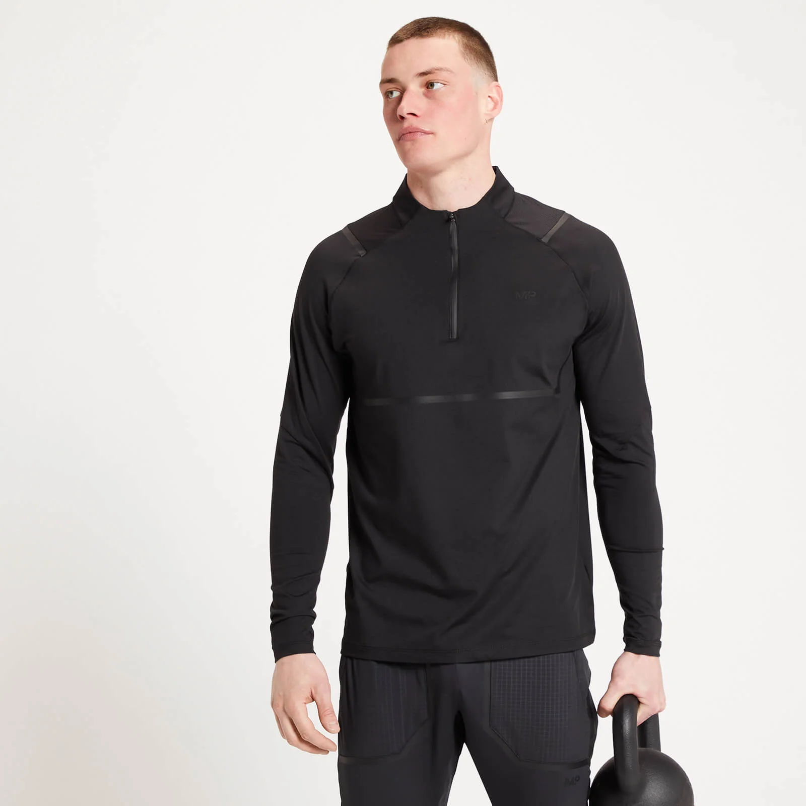 Limited Edition MP Men’s Tempo Träningstights, T-Shirt & ¼ Zip paket – Svart - XXS - XXS Bild 1