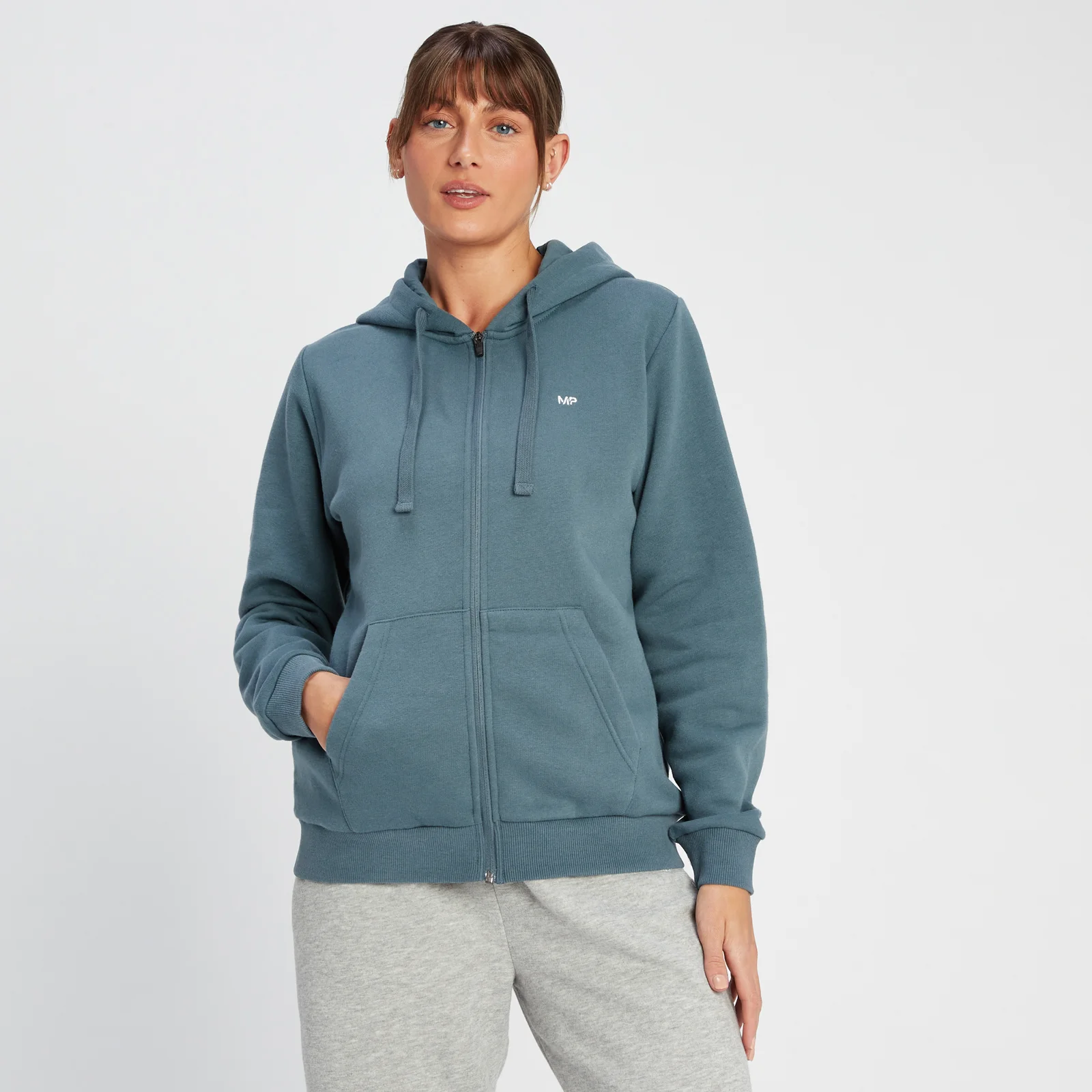 MP Essentials Zip Through Hoodie för kvinnor – Blå - XXS Bild 1
