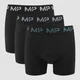 MP Coloured Logo Boxers (3-pack) för män - Svart/Turkos/Blå/Grå