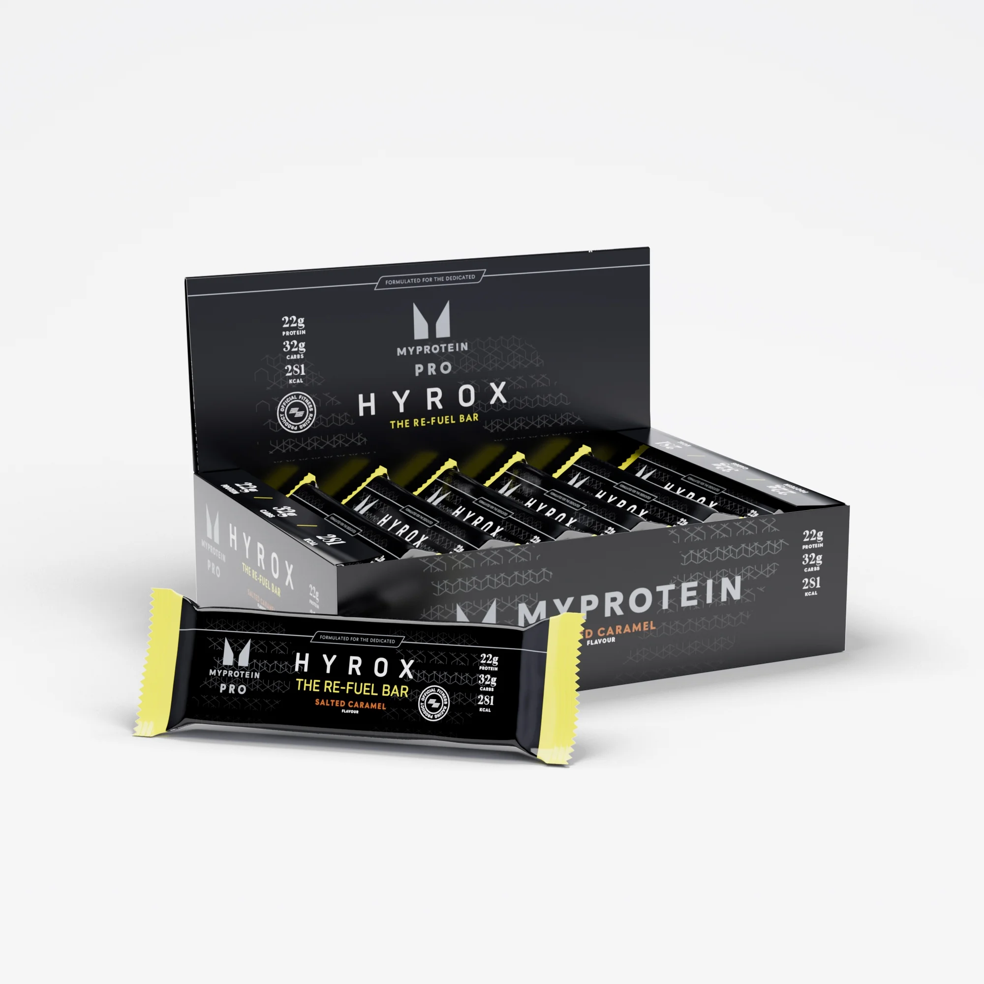 THE Re-Fuel Bar – HYROX Edition - 12 x 80g - Ny - Salted Caramel Bild 1