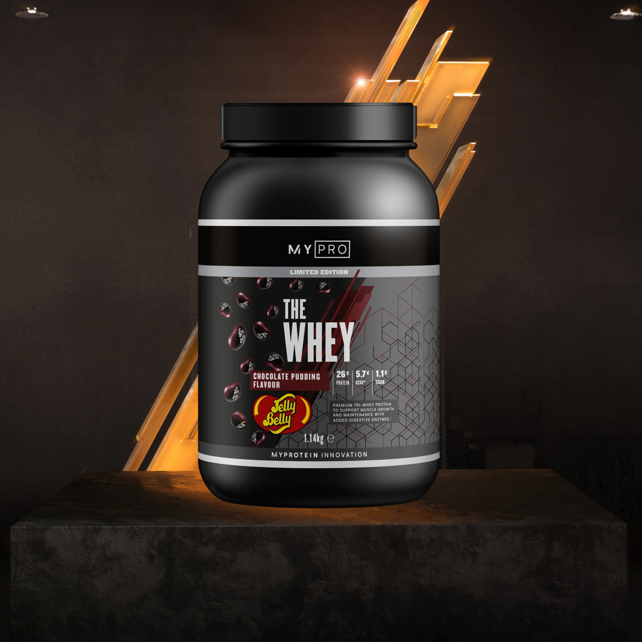 THE Whey™ — Jelly Belly® - 30servings - Jelly Belly - Chocolate Pudding Bild 1