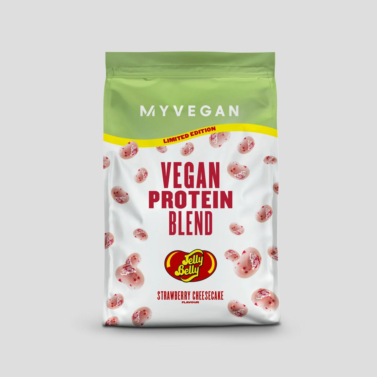 Vegan Protein Blend – Limited Edition Jelly Belly - Jordgubbscheesecake Bild 1