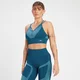 MP Women's Impact Scrunch Seamless Sports Bra – Teal Blue