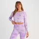 MP Women's Shape Seamless Long Sleeve Crop T-Shirt – Lila tie dye