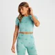 MP Women's Shape Seamless Short Sleeve Crop T-Shirt – Dusk Blue Tie Dye