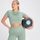 MP Tempo Rib Seamless Crop Top för kvinnor - Grå