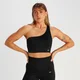 MP Tempo Rib Seamless Asymetric Bra – Svart