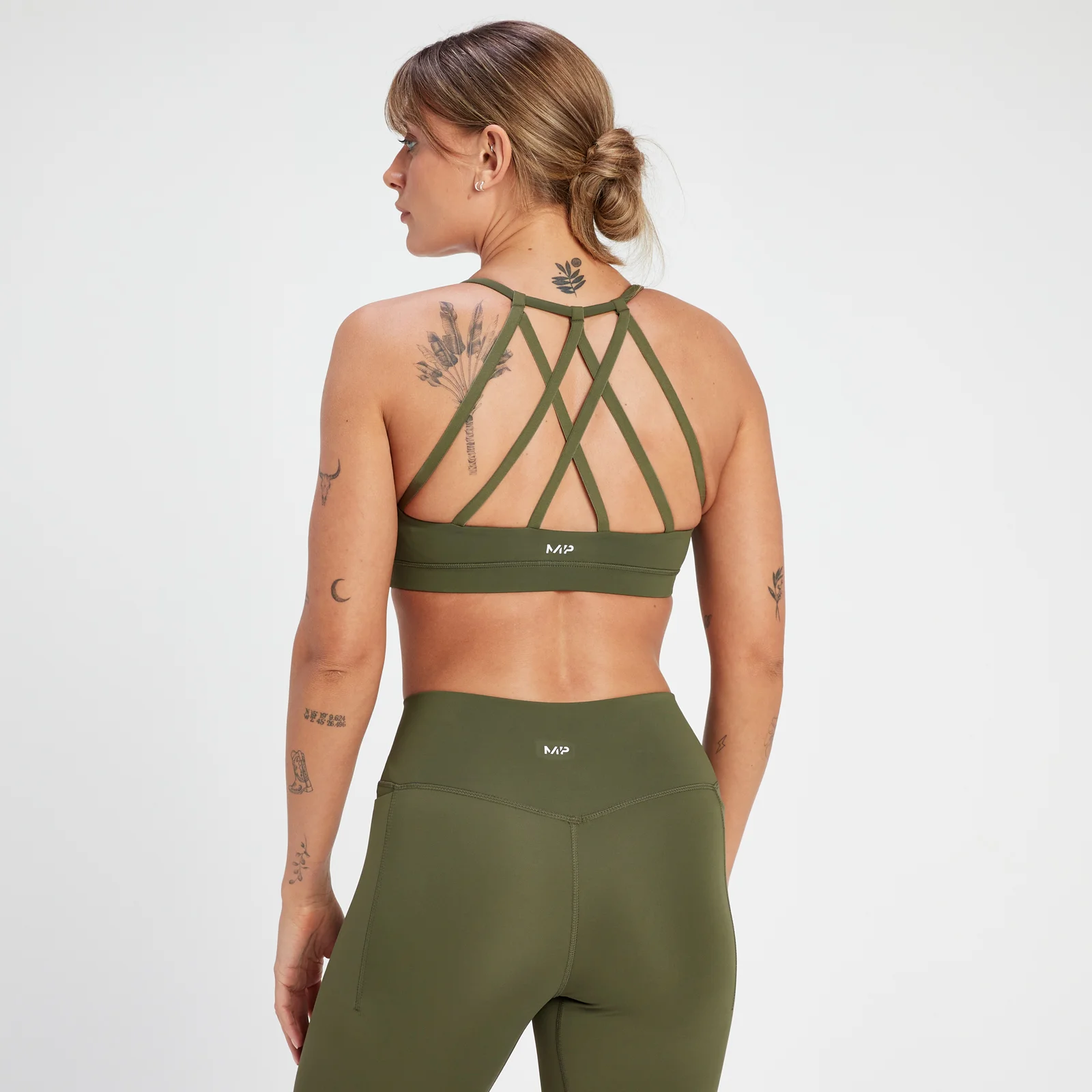 MP Adapt Strappy Sports Bra – Grön - XS Bild 1