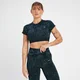 MP Adapt Seamless Pattern Crop Top för kvinnor – Mörblå