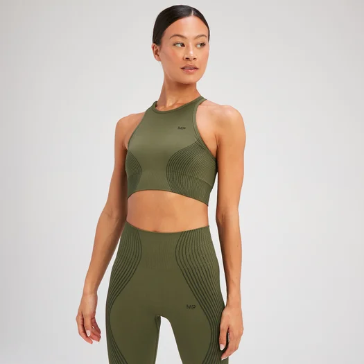 MP Tempo Illusion Seamless Sports Bra – Grön - XS