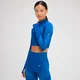 MP Women's Tempo Ultra Seamless Long Sleeve Crop 1/4 Zip – Blå