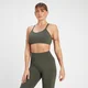 MP Women's Rest Day Seamless Cross Back Sports Bra – Taupe Green