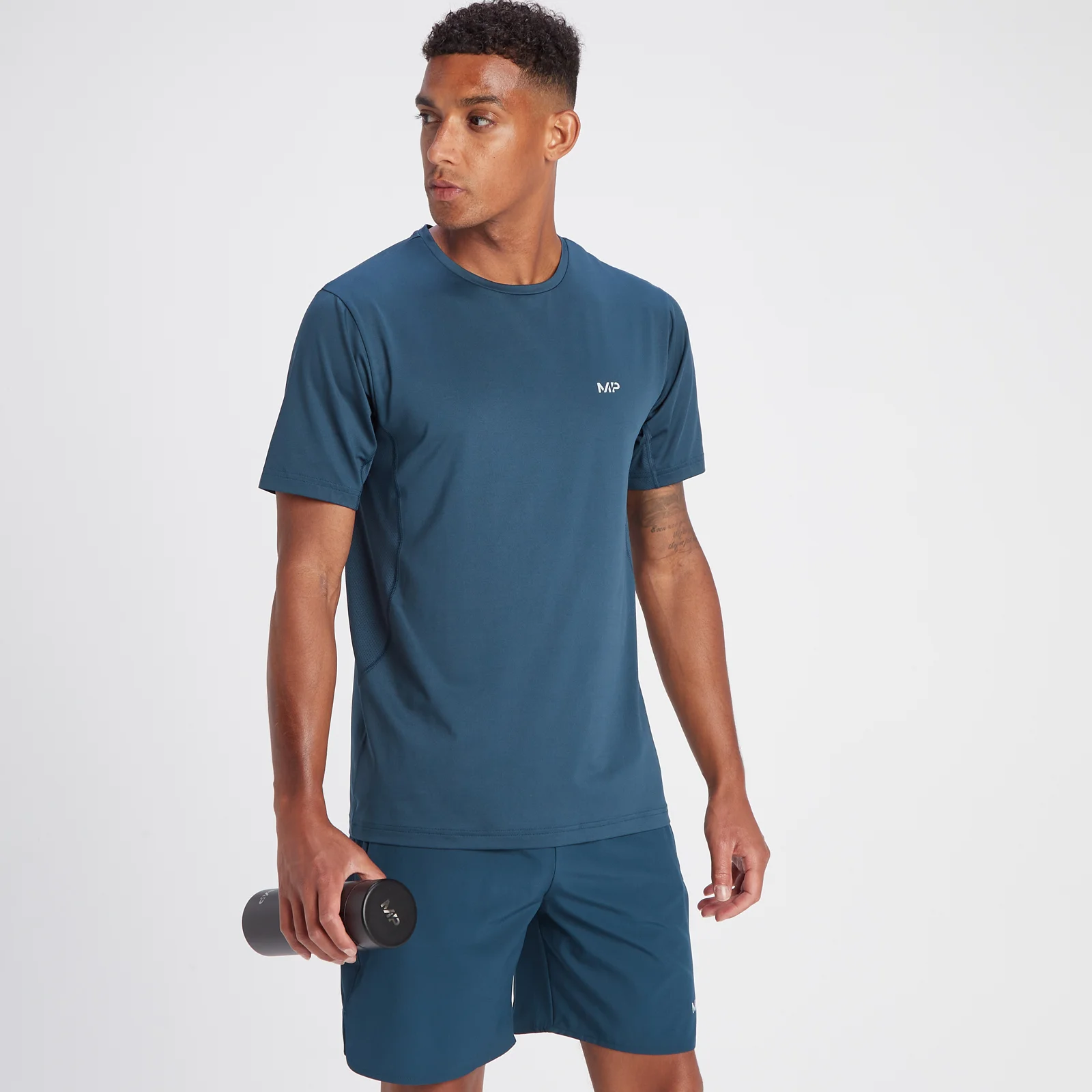 MP Men's Velocity Short Sleeve T-Shirt – Blue Moon - XS Bild 1