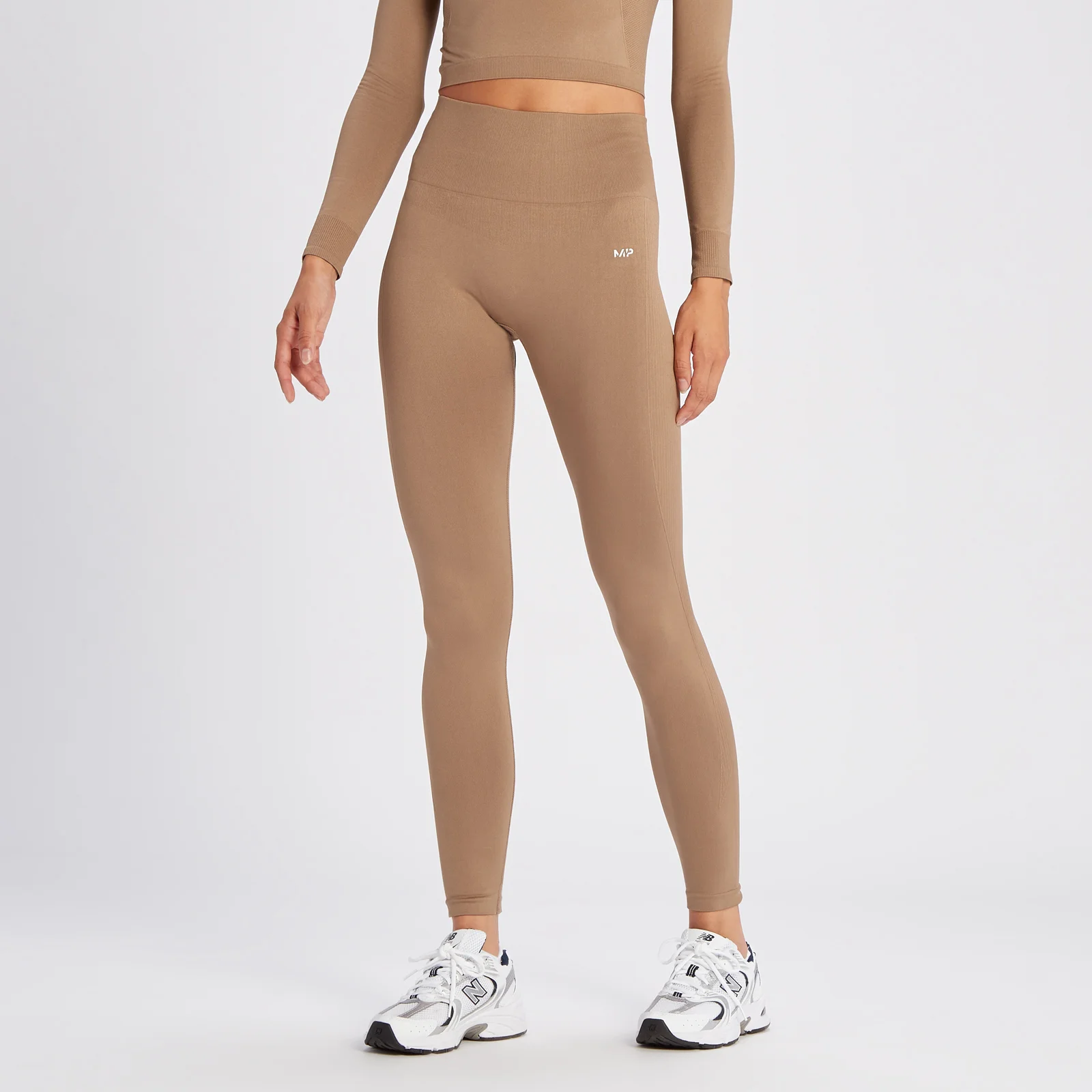 MP Shape Seamless Leggings för kvinnor – Ljusbrun - XS Bild 1
