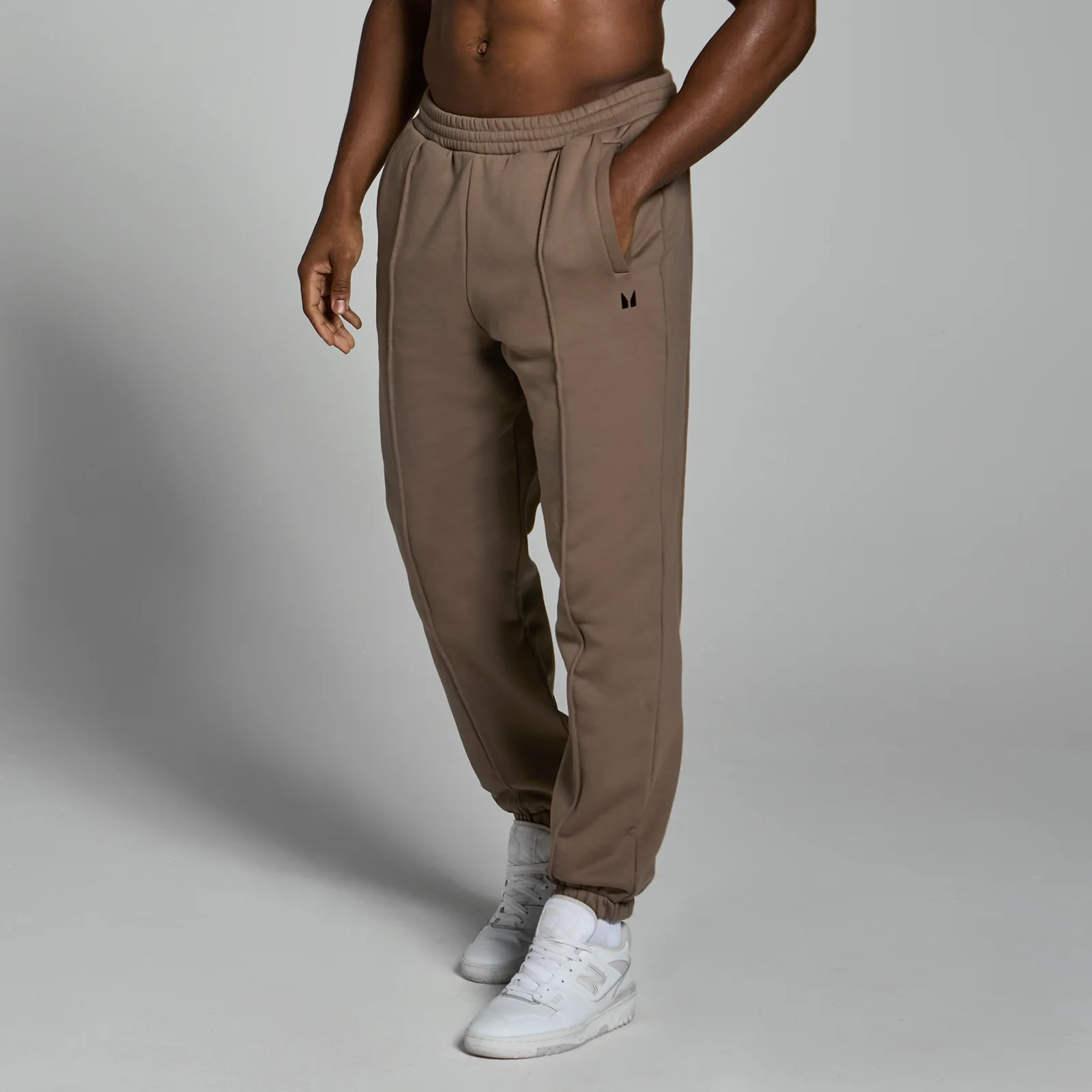 MP Lifestyle Heavyweight Oversized Joggers för män – Soft Brown - XS Bild 1