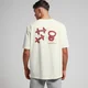 MP Men's Tempo Graphic Oversized T-Shirt – Off White/Red Print