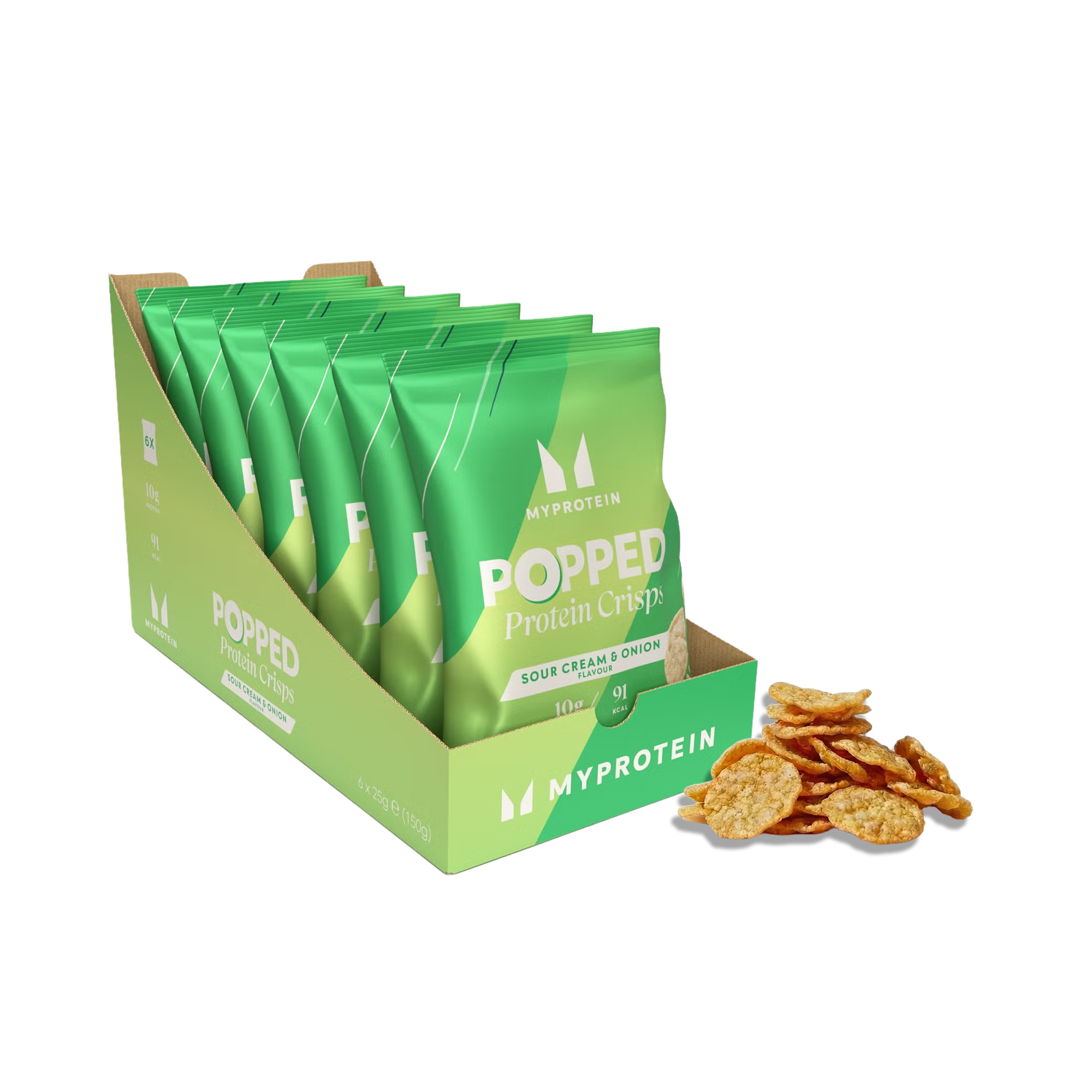 Popped Protein Crisps - Sour Cream & Onion Bild 1