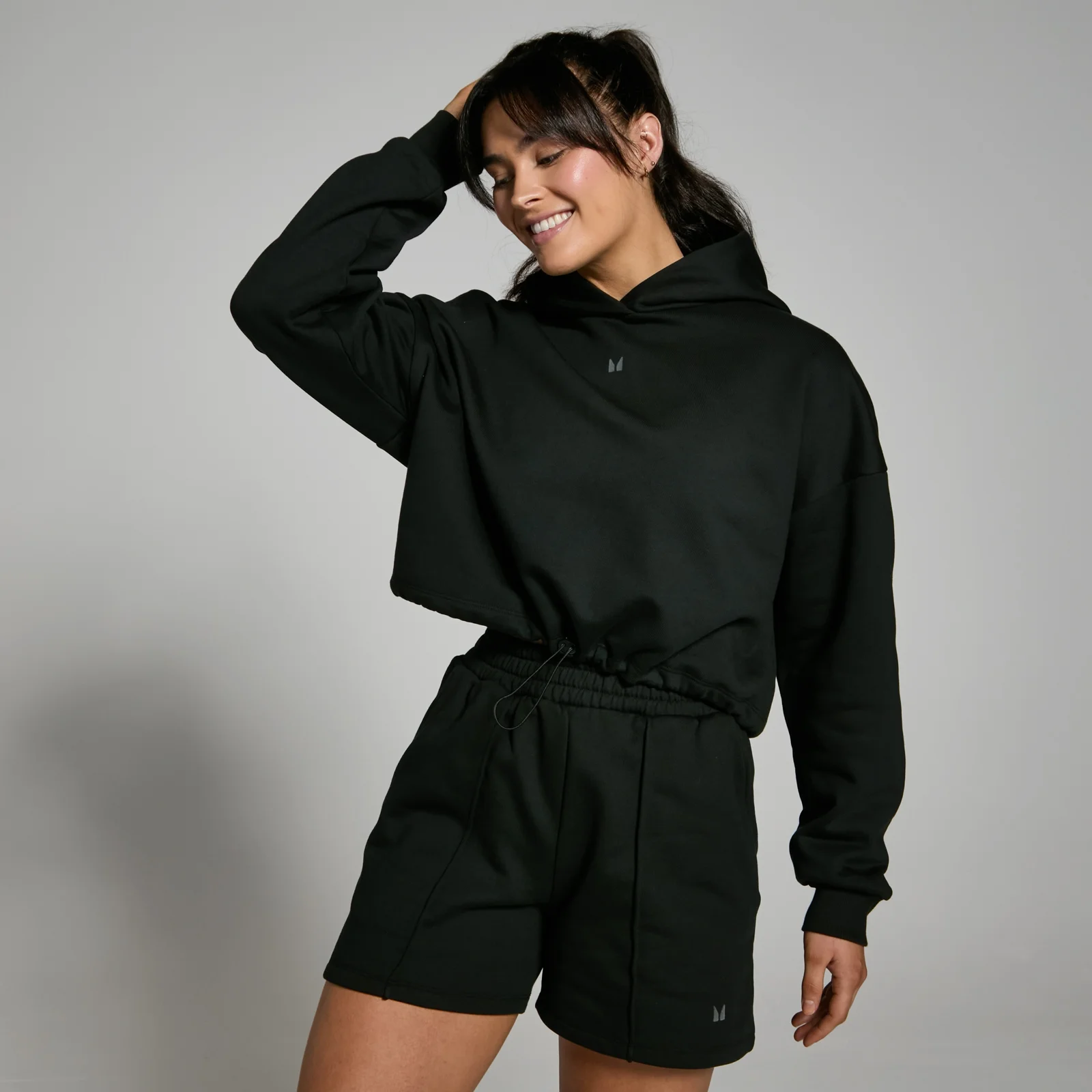 MP Lifestyle Heavyweight Cropped Hoodie för kvinnor – Black - XS Bild 1