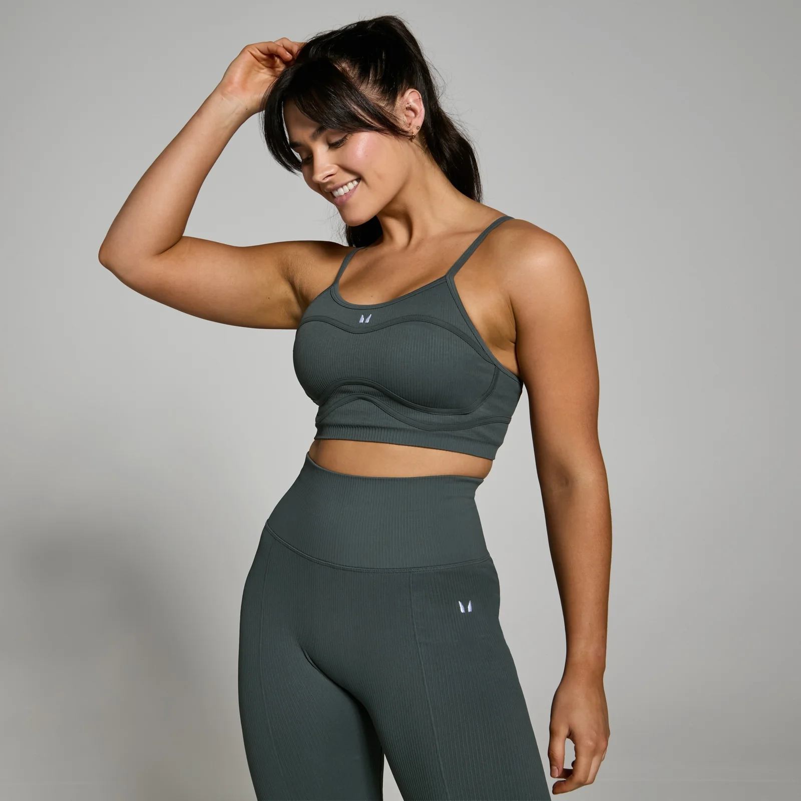 MP Women's Lifestyle Ribbed Bra – Dark Shadow - XS Bild 1