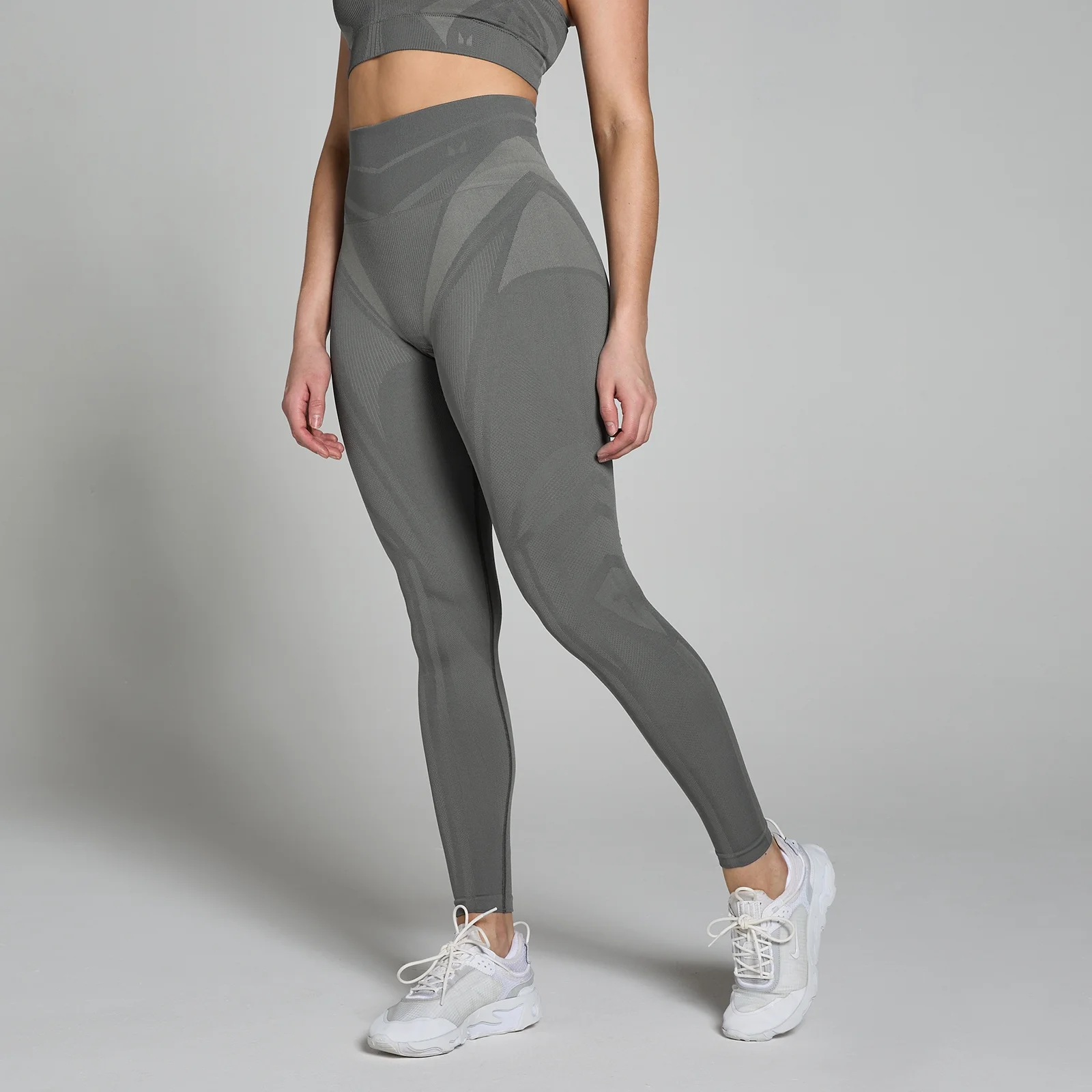 MP Women's Tempo Ultra Geometric Seamless Leggings – Carbon - XS Bild 1