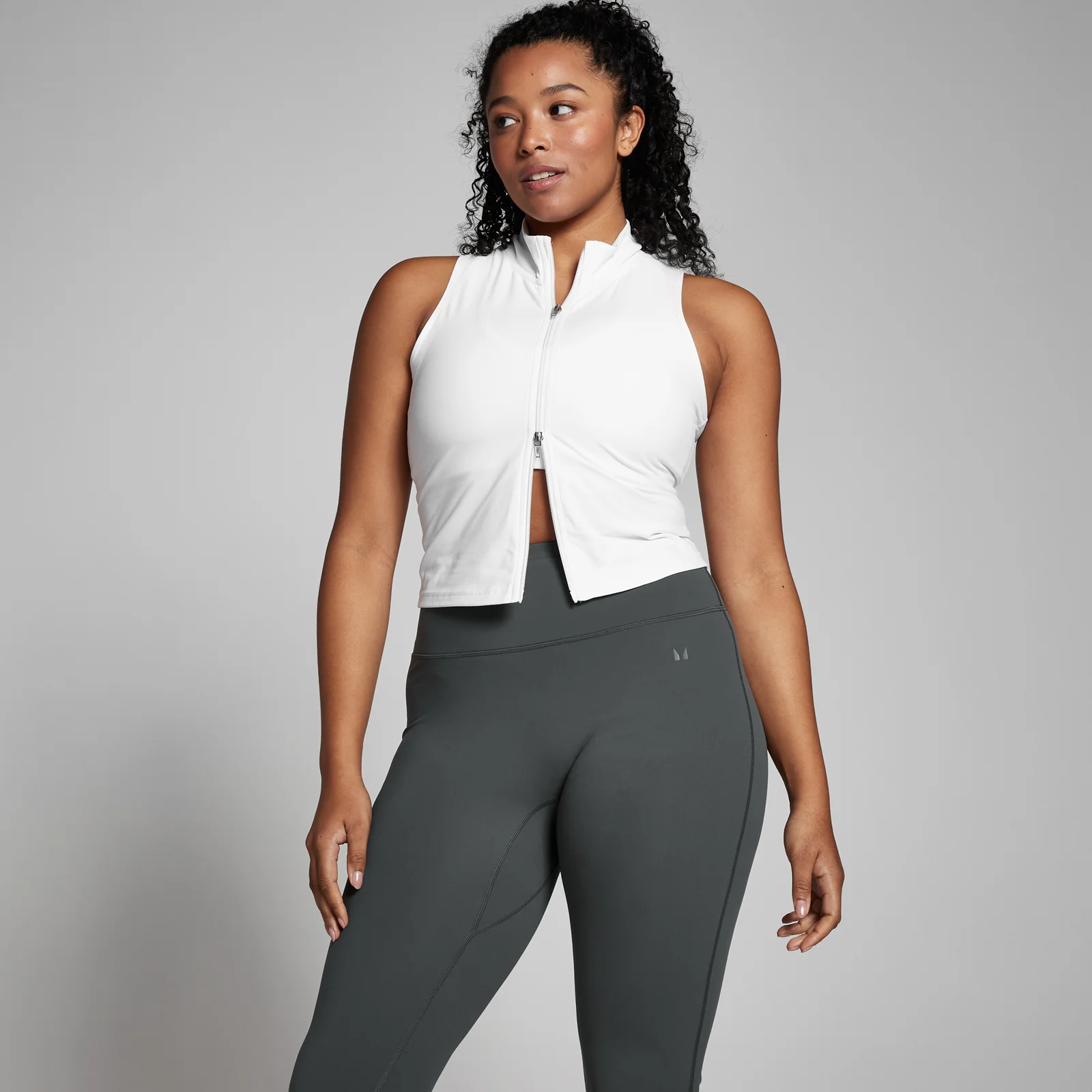 MP Women's Tempo Zip Through Vest – White - XS Bild 1