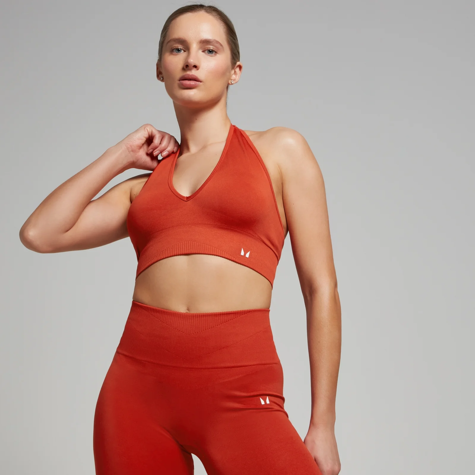 MP Women's Tempo Seamless Halter Neck Bra – Copper - XS Bild 1