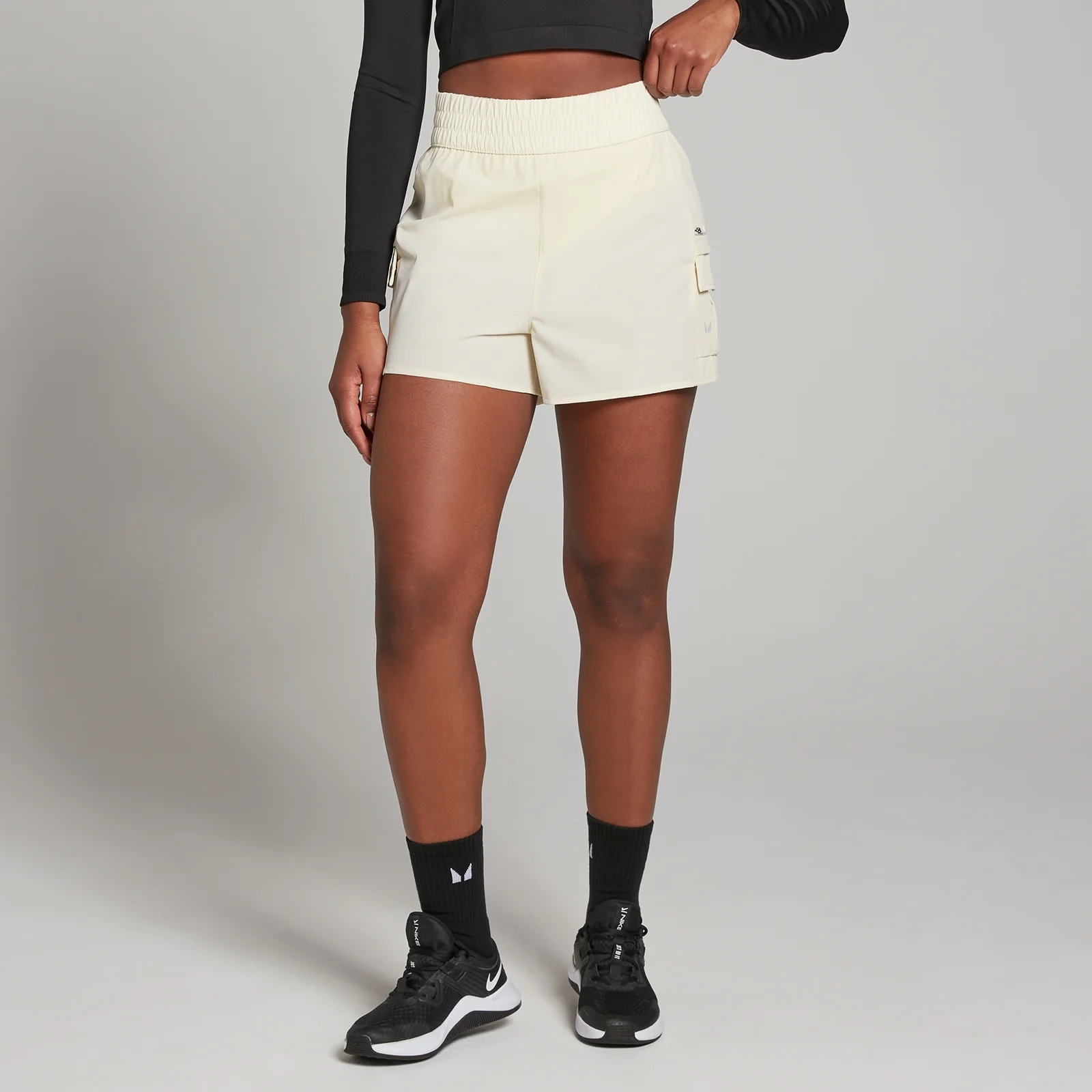MP Women's Velocity Double Layer Shorts – Ecru - XS Bild 1