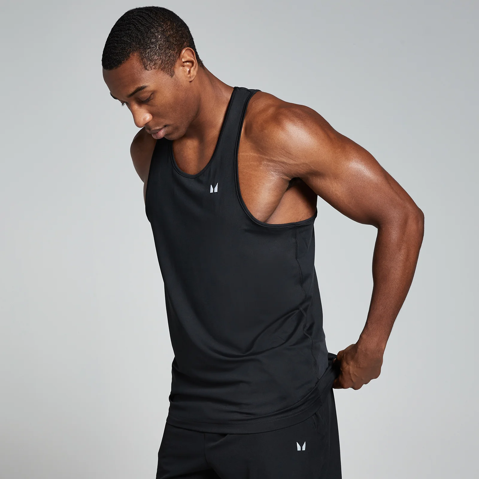 MP Men's Training Stringer Vest – Black - L Bild 1