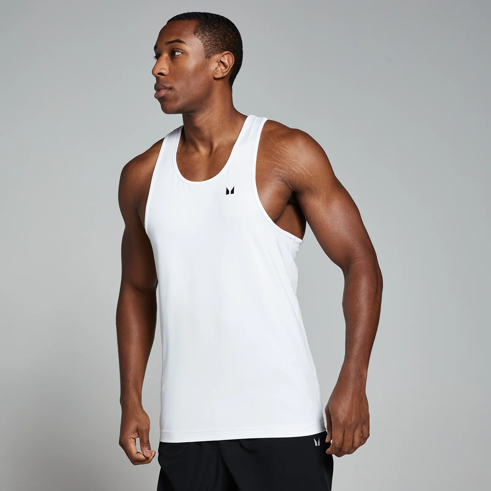MP Men's Training Stringer Vest – White - M Bild 1