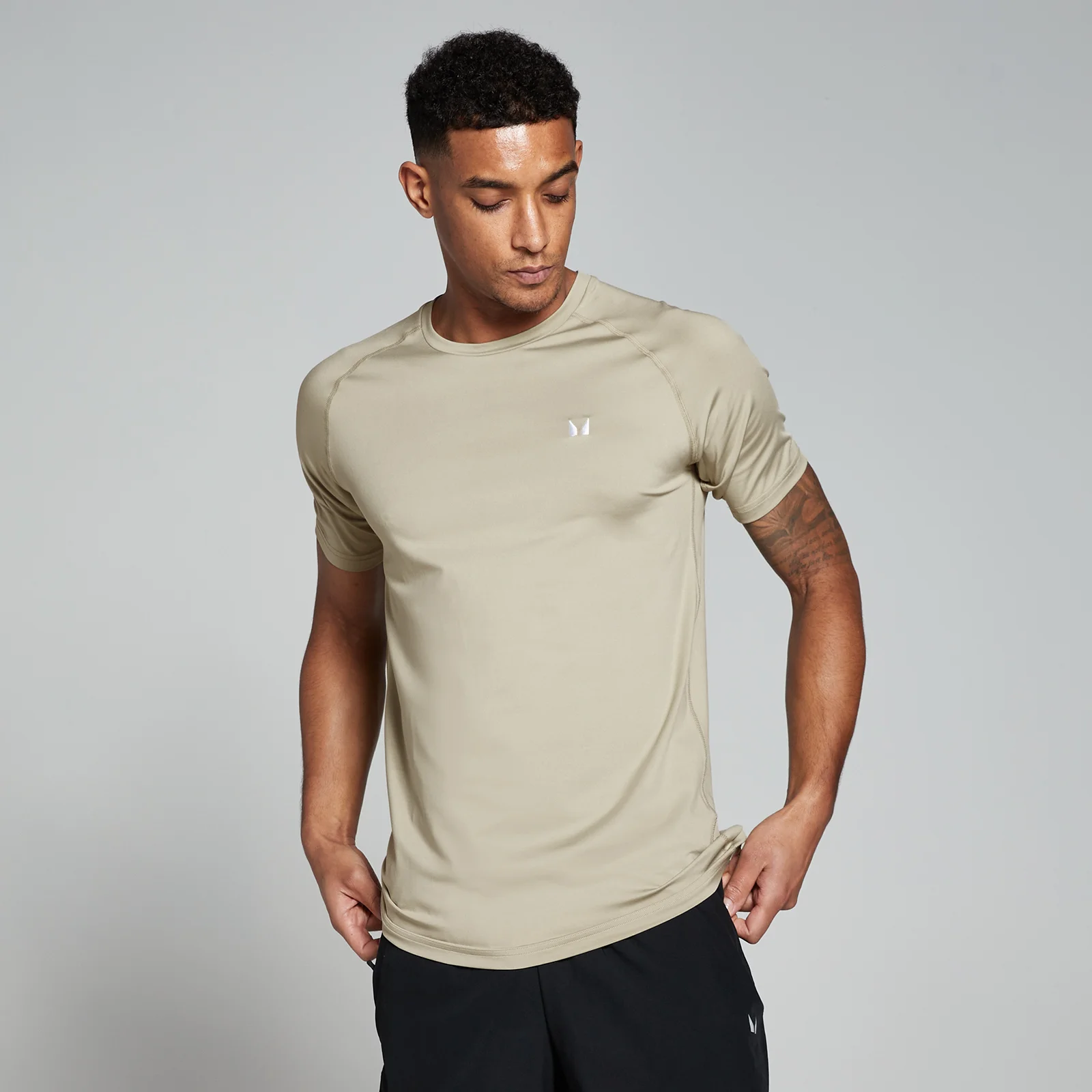 MP Men's Training Short Sleeve T-Shirt – Stone - XS Bild 1